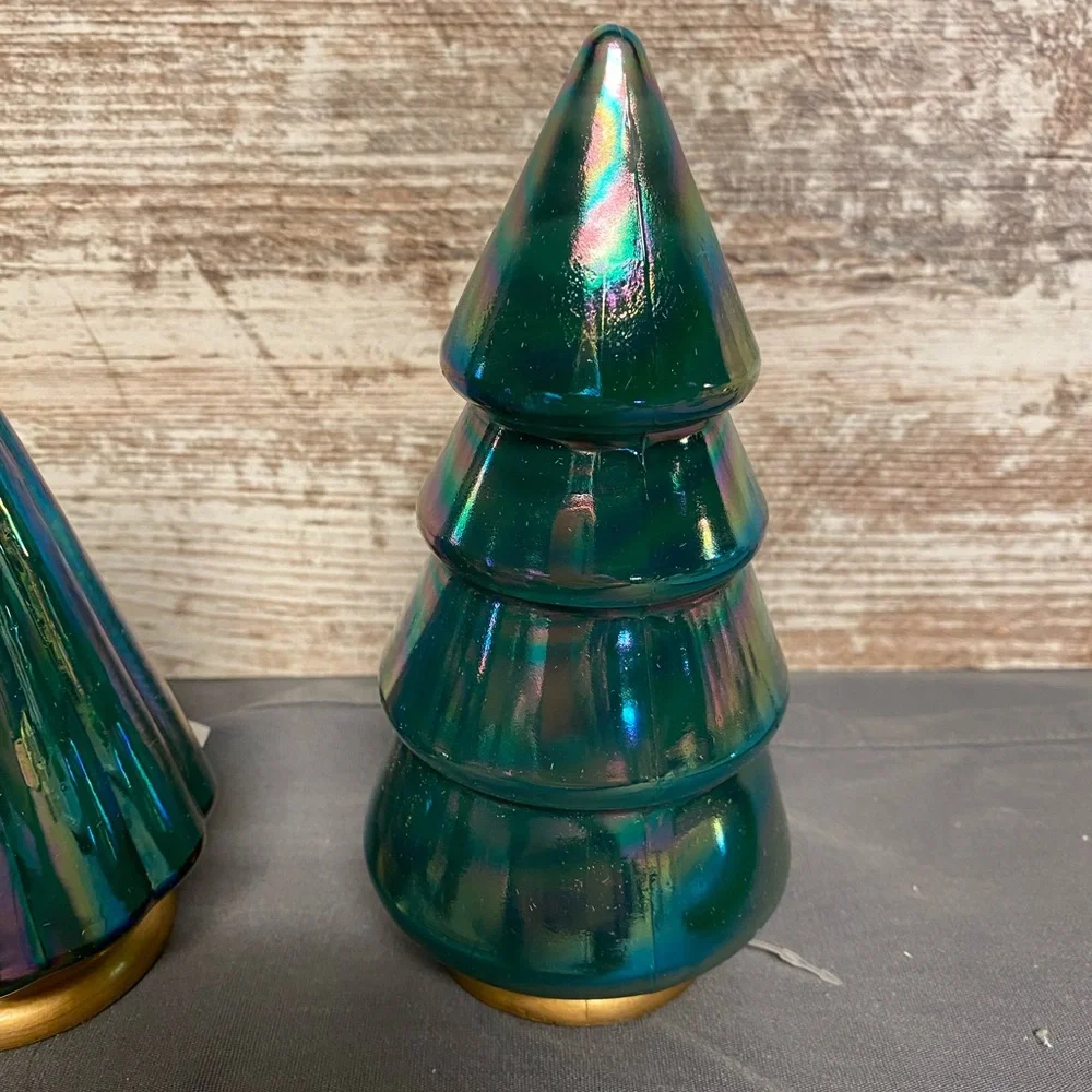 NWT 2023 Christmas collection Target Iridescent Green Holiday Trees